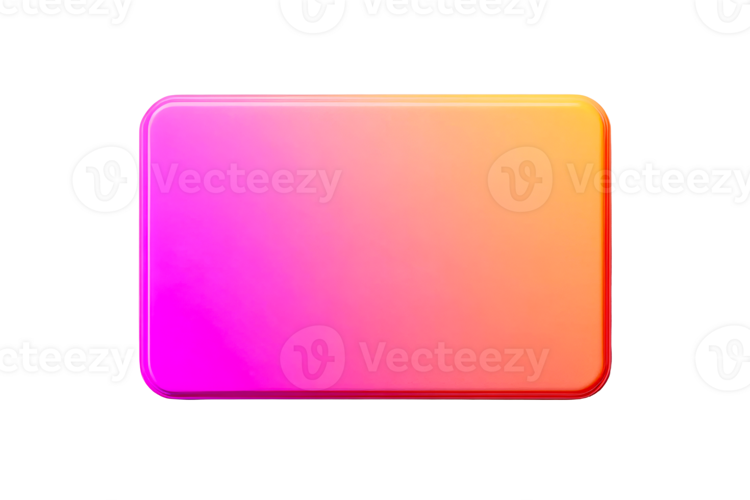 Gradient rectangle with rounded corners, magenta to orange, cut out transparent png