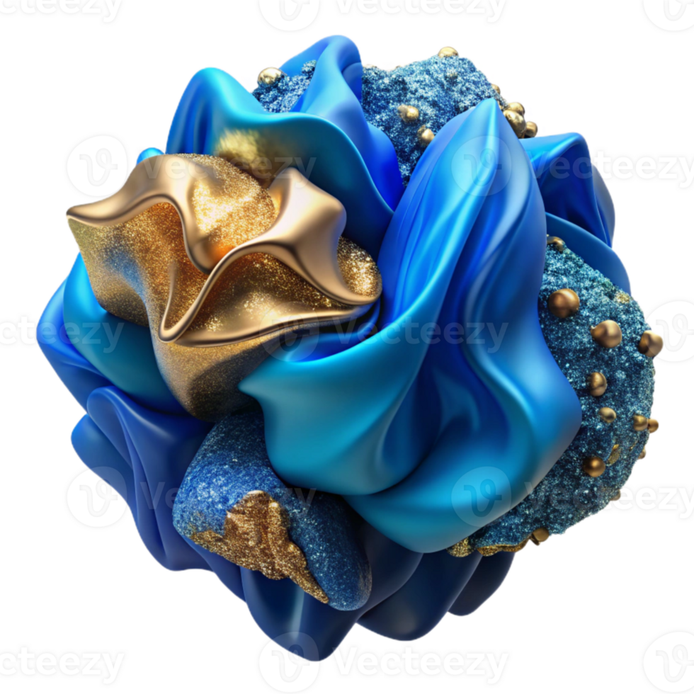 dramatic classic Abstract Blue Ink Texture Transparent for Digital Art professional png