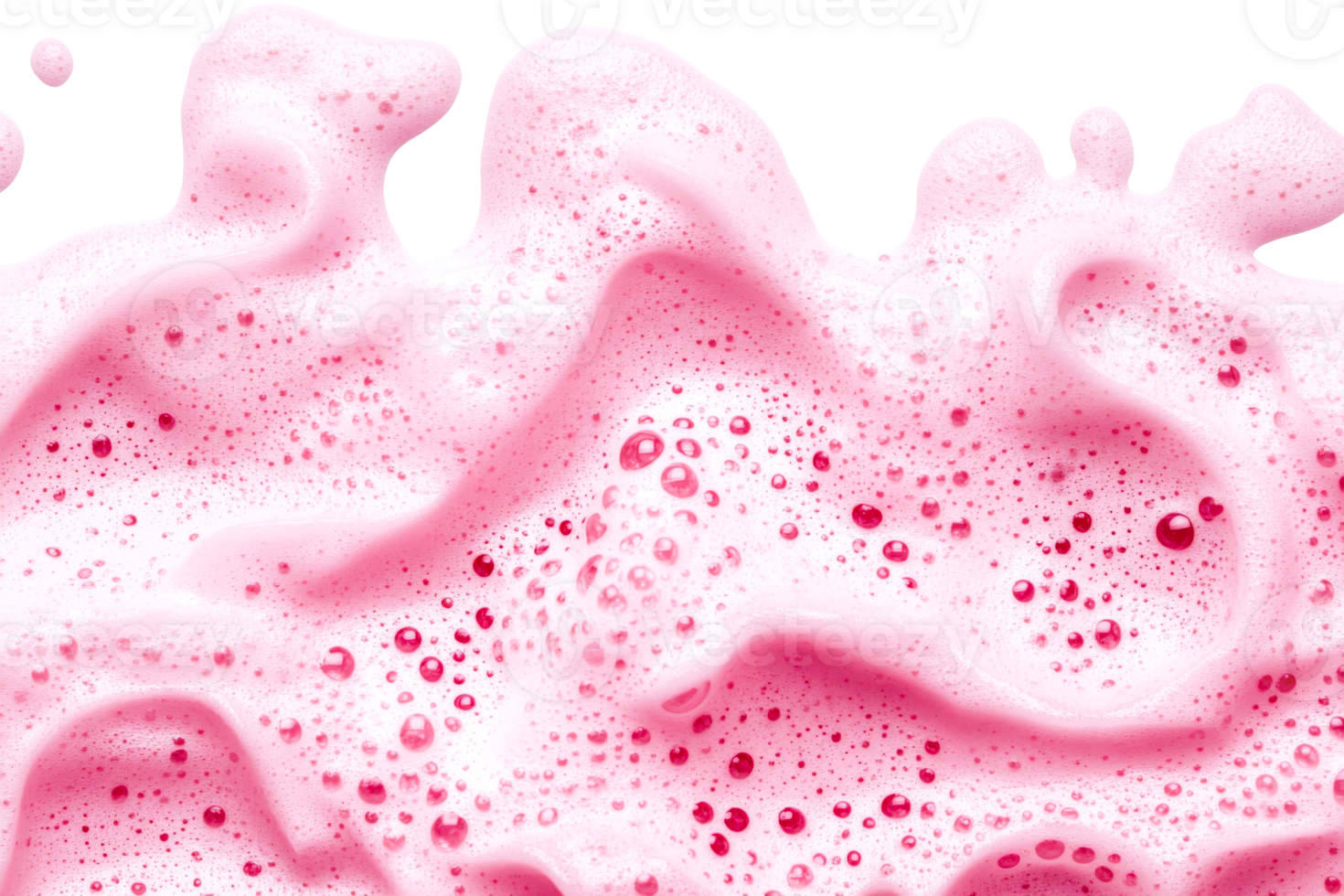 Pink Soap Foam Bubbles Texture Background, cut out transparent png