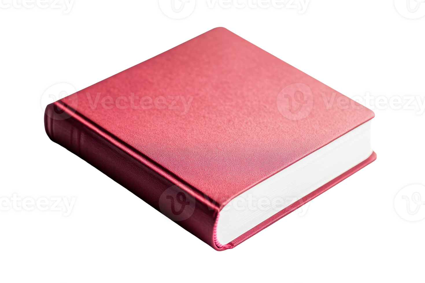 Textured red book with white pages png