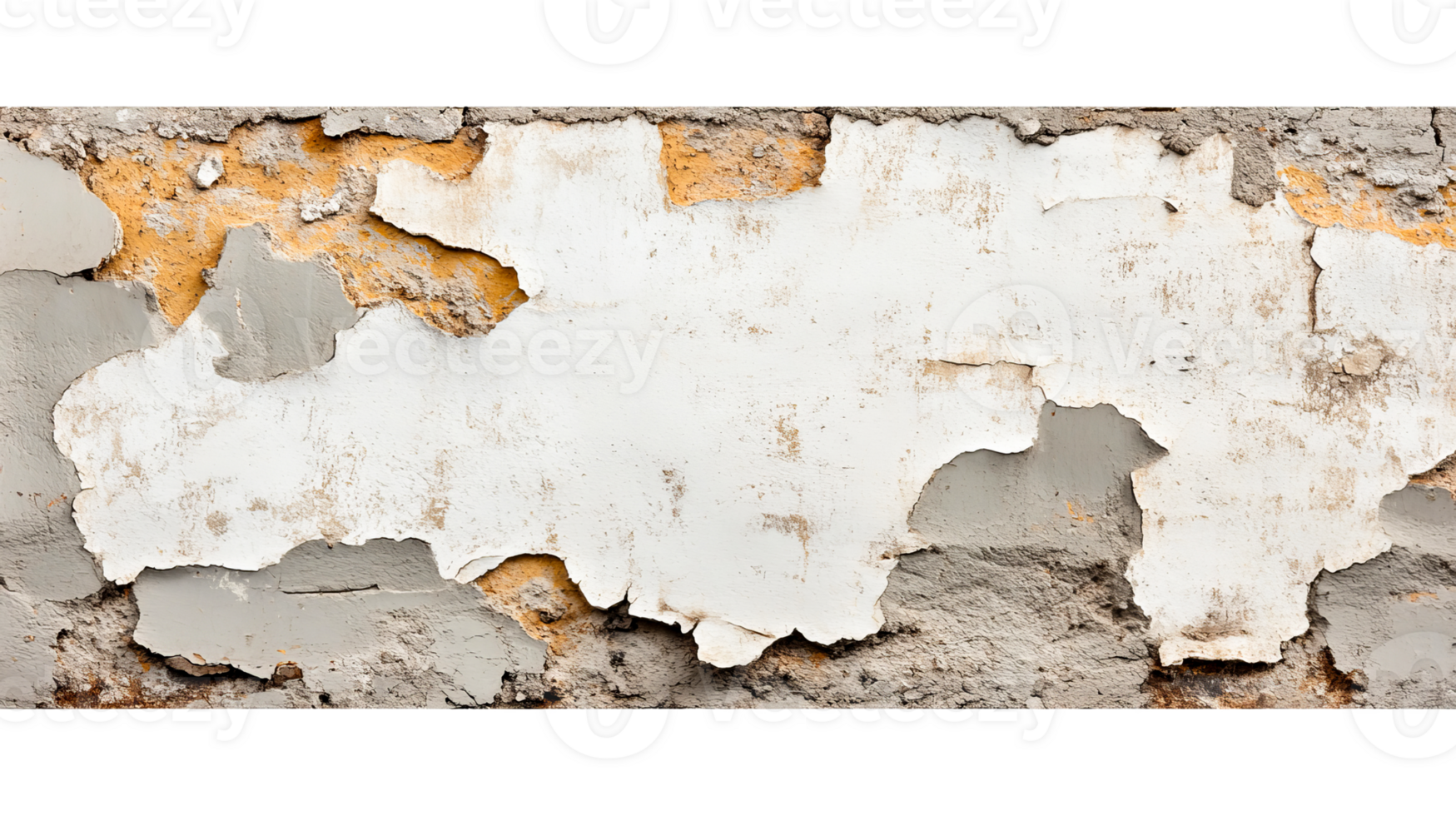 Peeling paint on a textured wall png