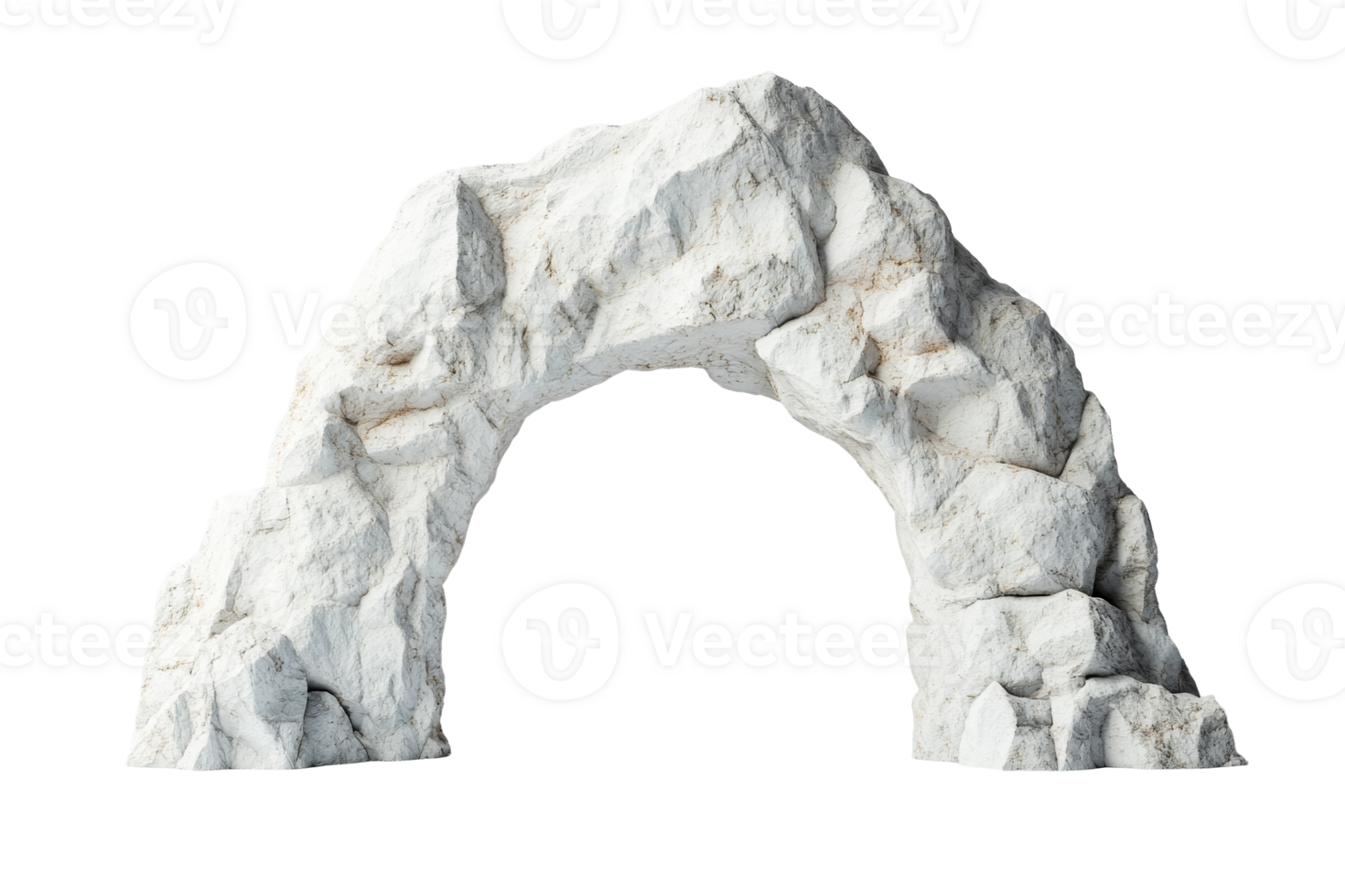 Rocky arch structure with detailed texture design png
