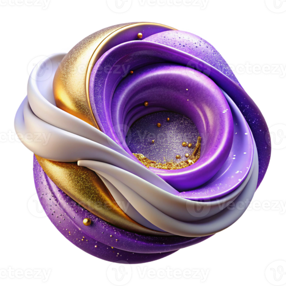 stunning artistic Abstract Purple Ink Swirl Cutout for Creative Projects authentic png