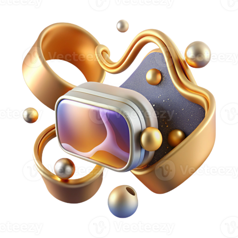 elegant creative Abstract Vr Data Stream Isolated for Tech Presentations high quality png