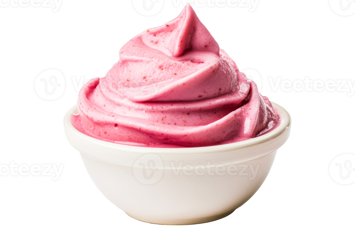Creamy pink dessert with a smooth texture png