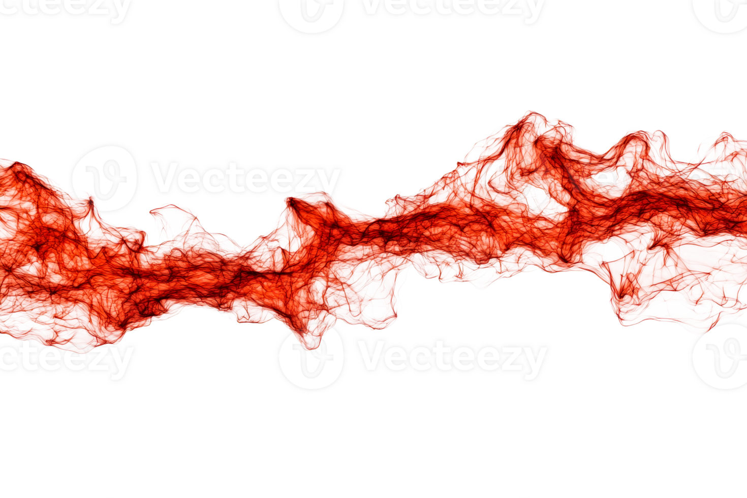 Red abstract design on clear background png