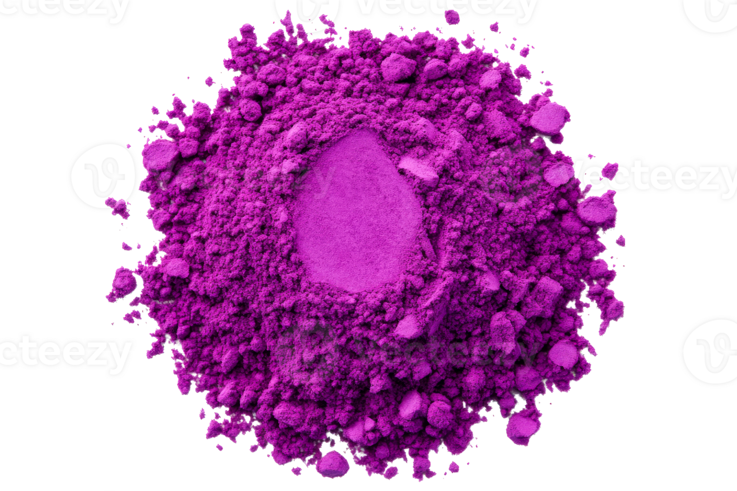 Bright purple powder on clear bg png