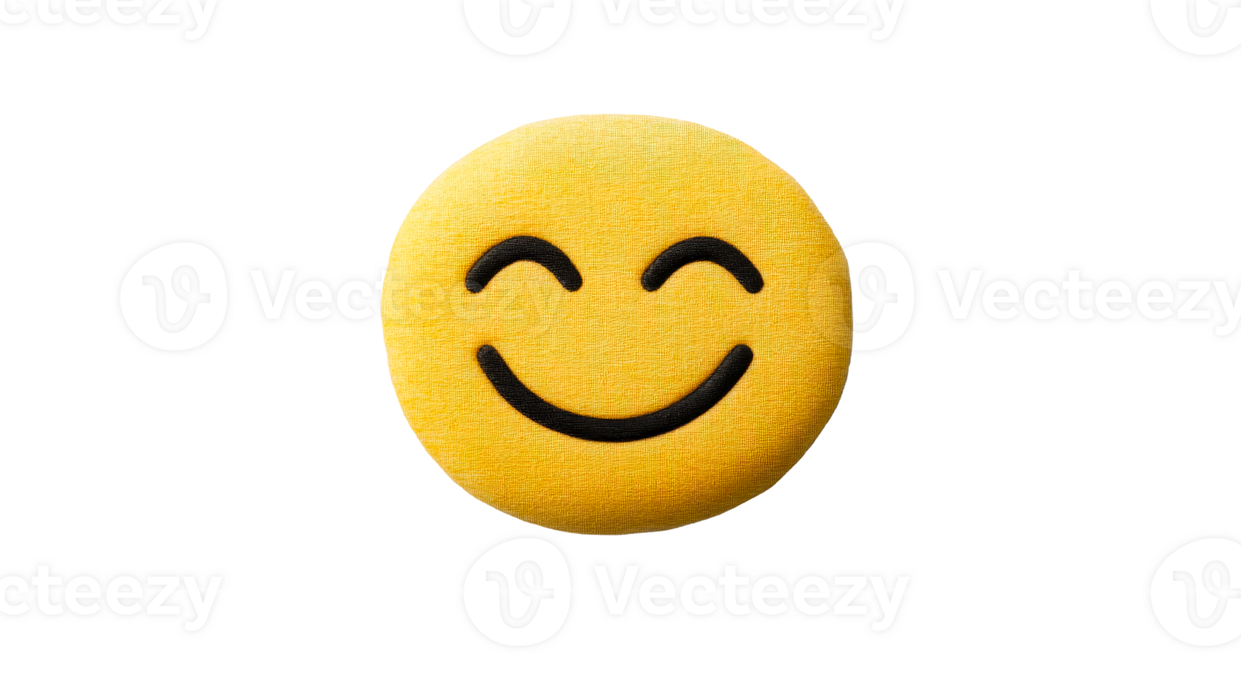 Happy smiling emoji on transparent background png