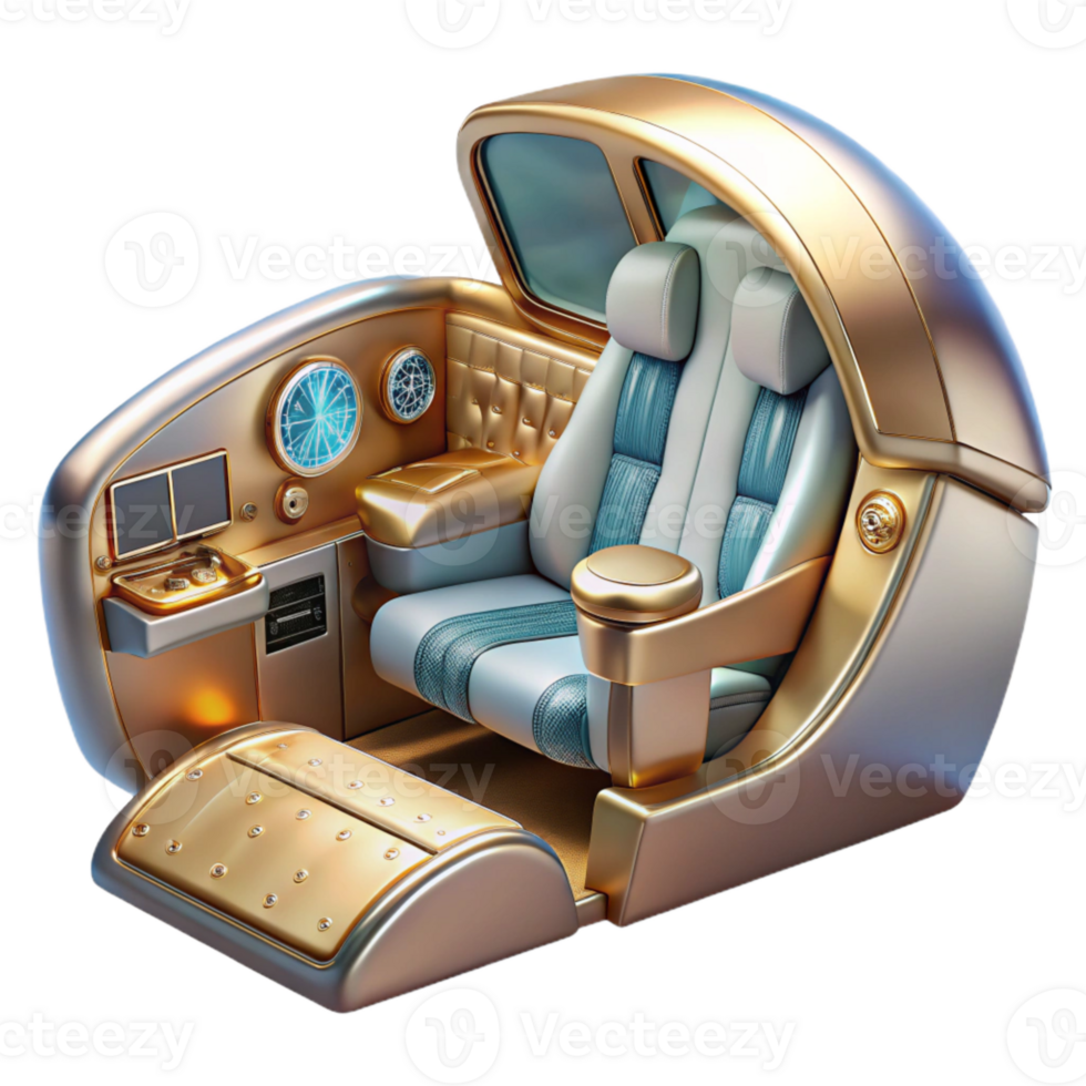 serene vintage Airplane Cockpit Interior Transparent for Flight Simulation authentic png