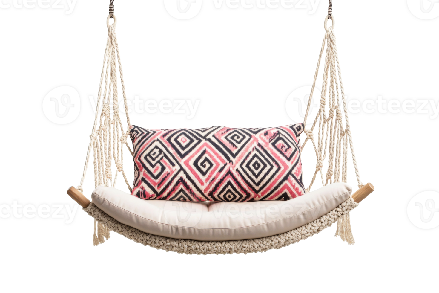 Geometric pillow hammock for relaxation png
