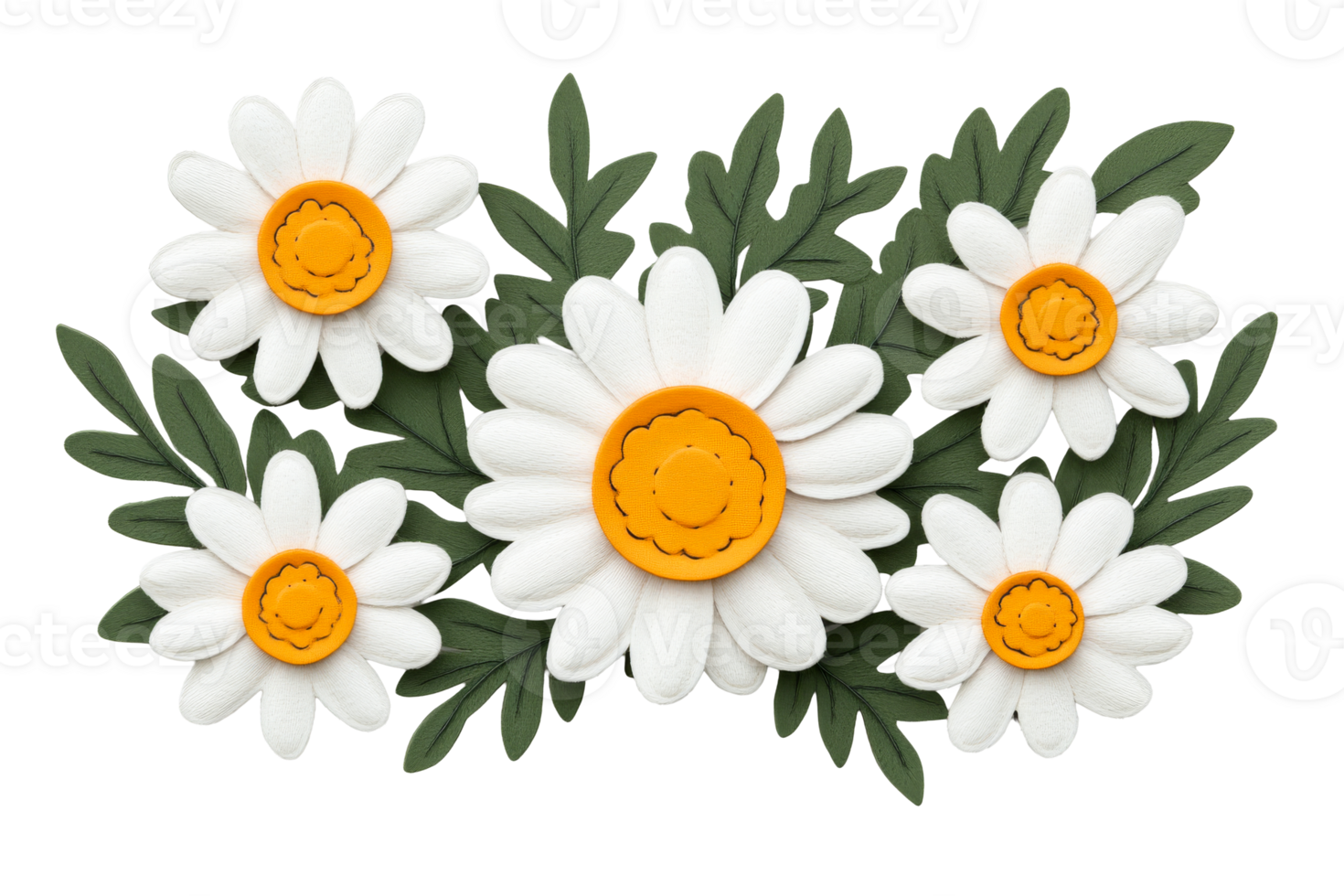 Vibrant daisy floral arrangement png