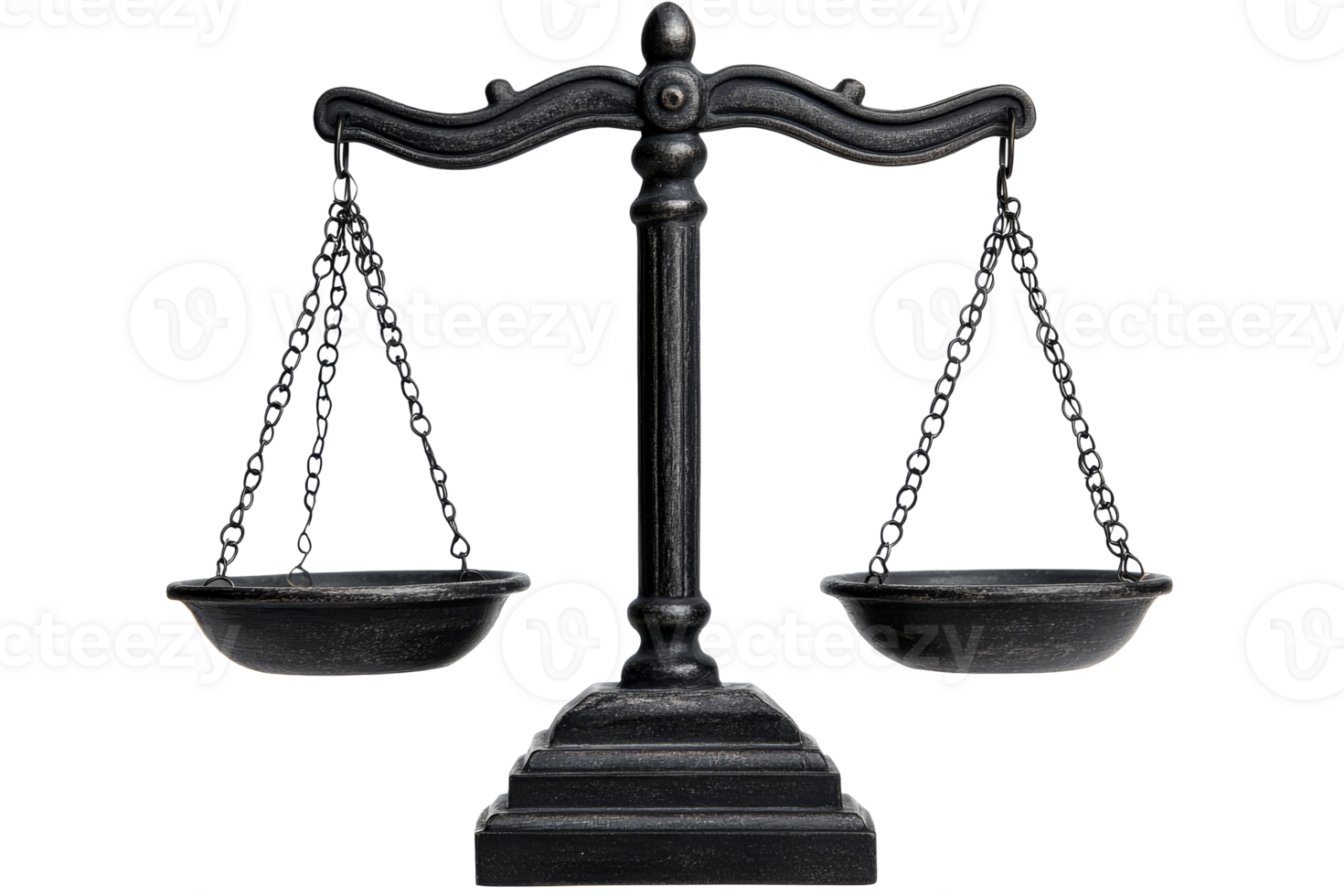 Balanced scales on a transparent background png