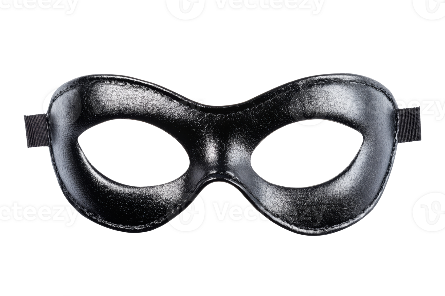 Black masquerade mask on transparent background png