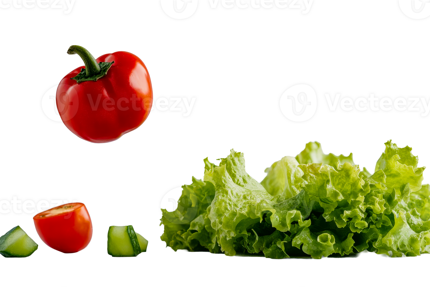 Fresh vegetables showcasing colorful ingredients png