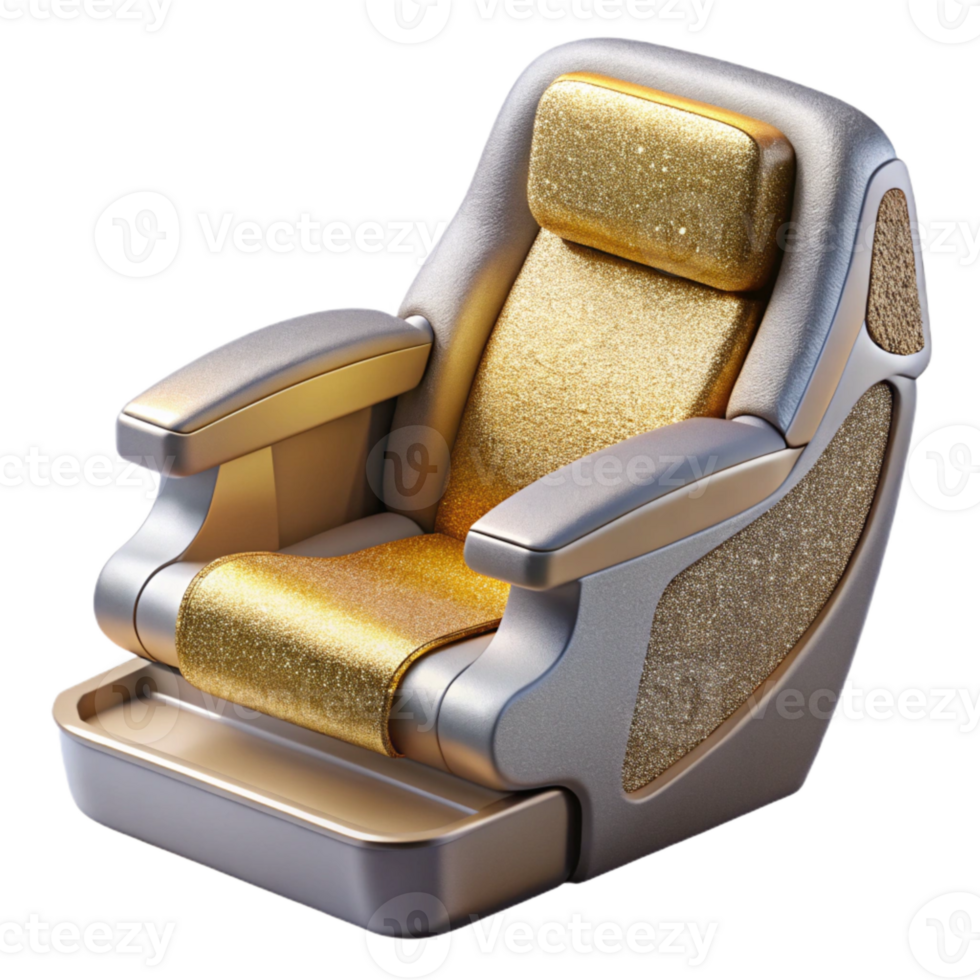 wonderful contemporary Airplane Seat Reclined Isolated for Passenger Comfort authentic png