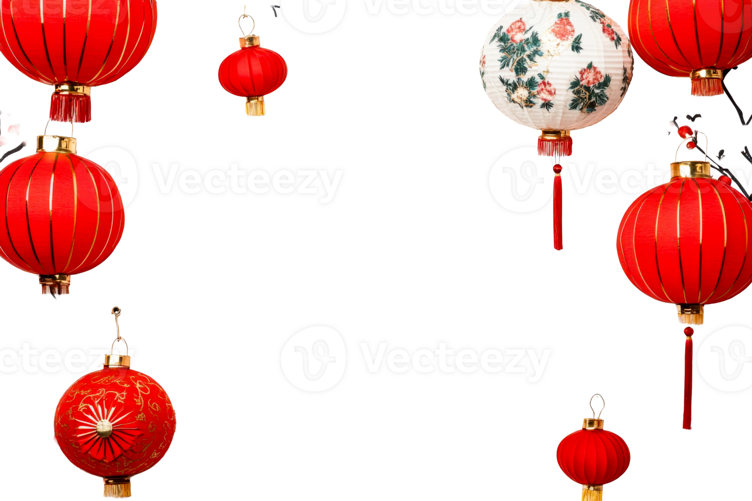 Festival season lanterns hanging png