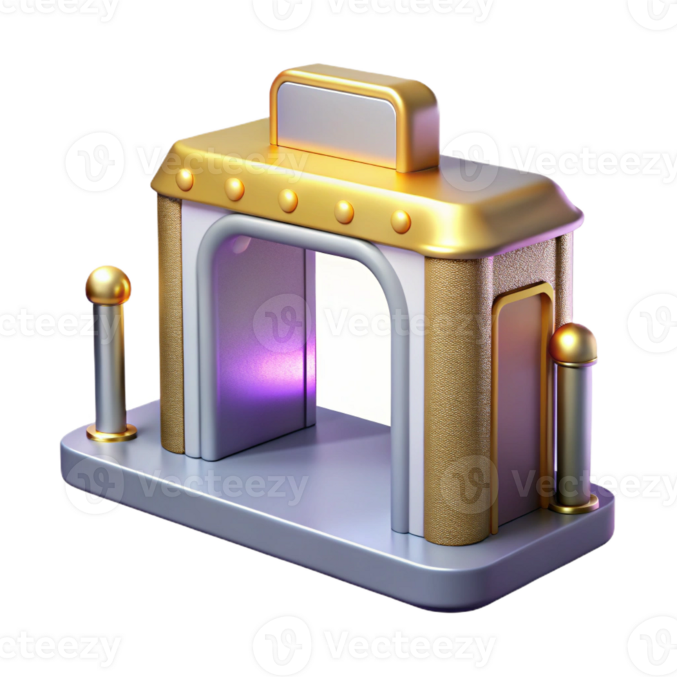 stunning creative Airport Security Checkpoint Cutout for Travel Security premium png