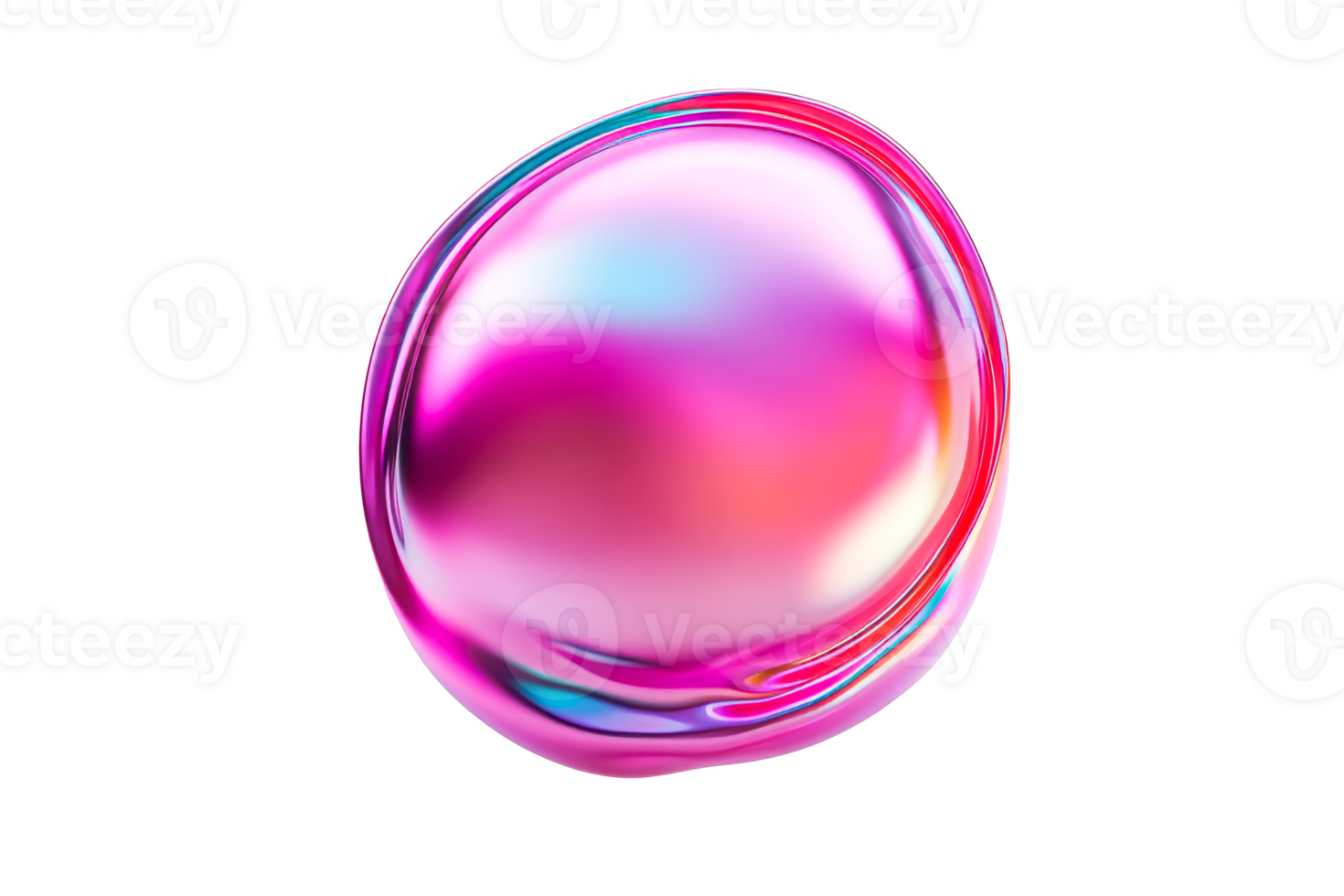 Vibrant abstract sphere with shiny details png