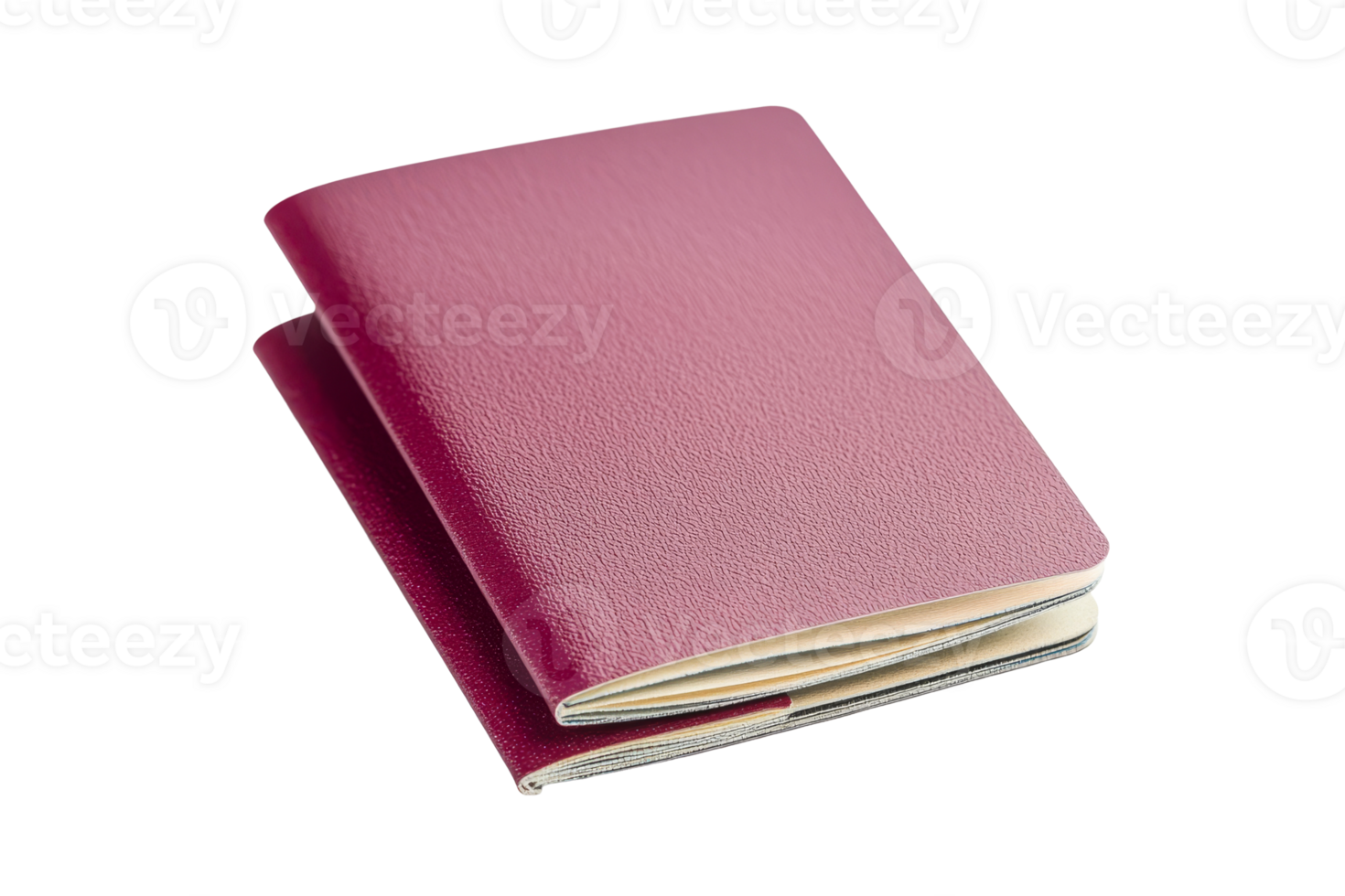 Textured red notebook on clear background png