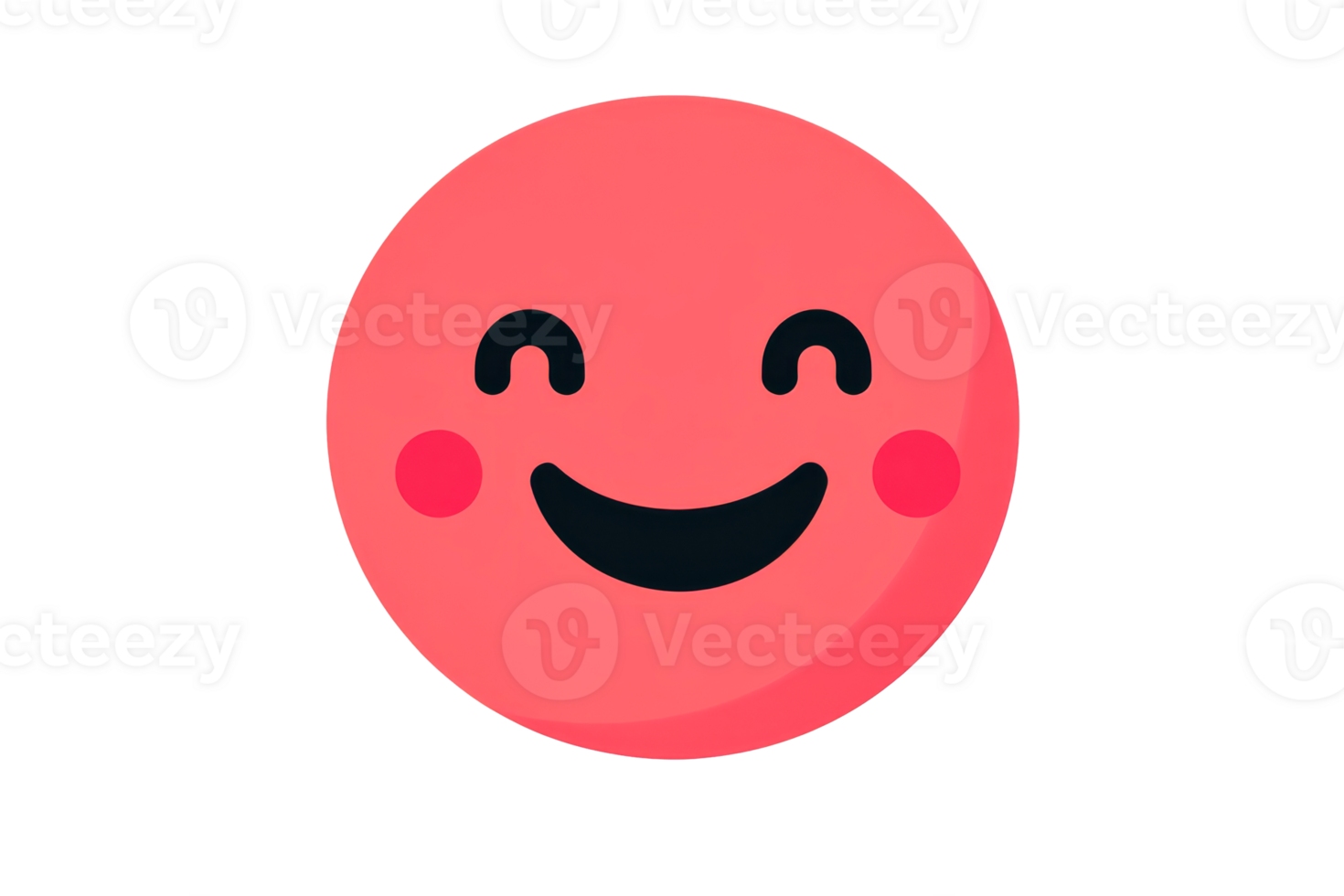 Happy round character with a cheerful expression png