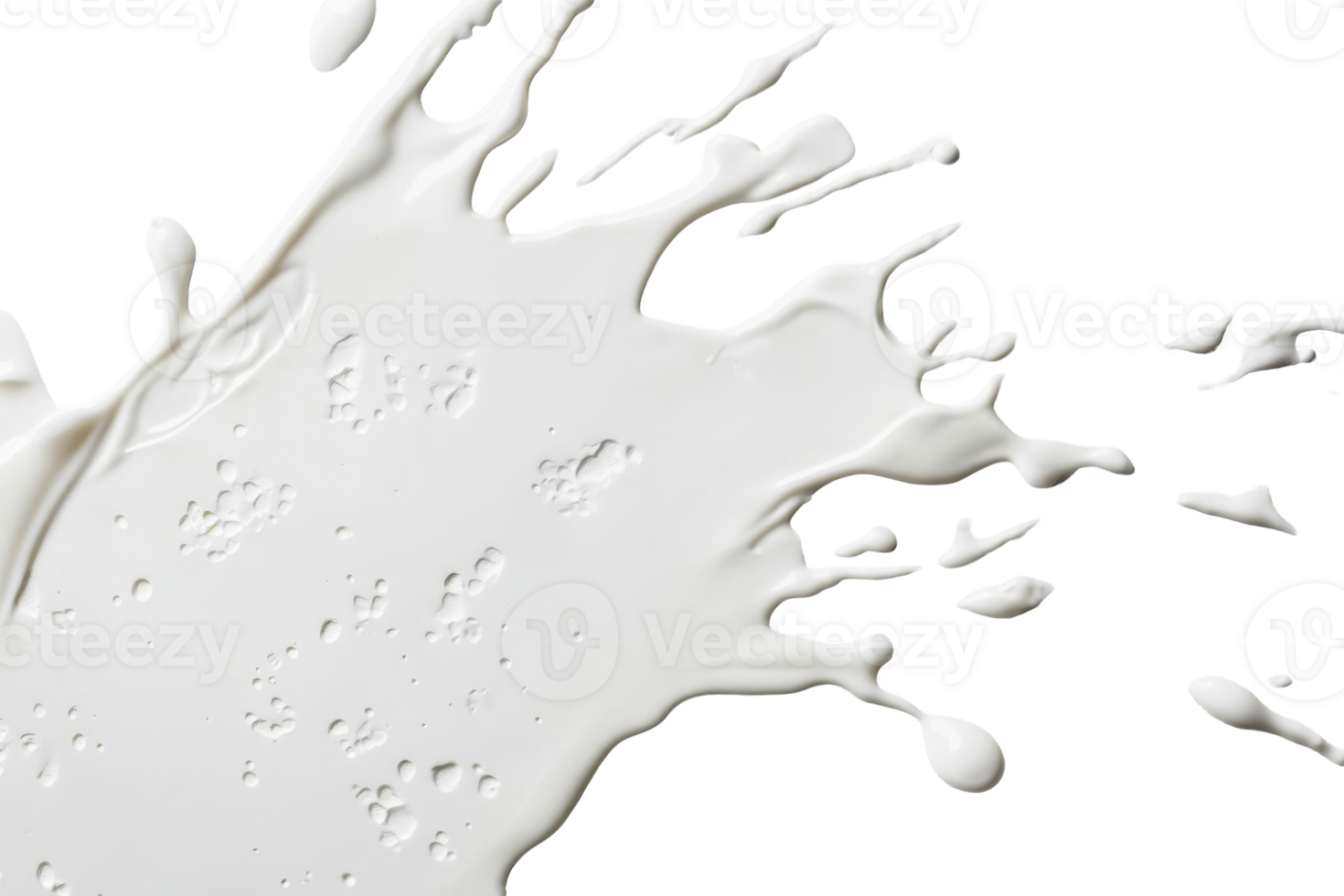 Splash of milk on transparent background png