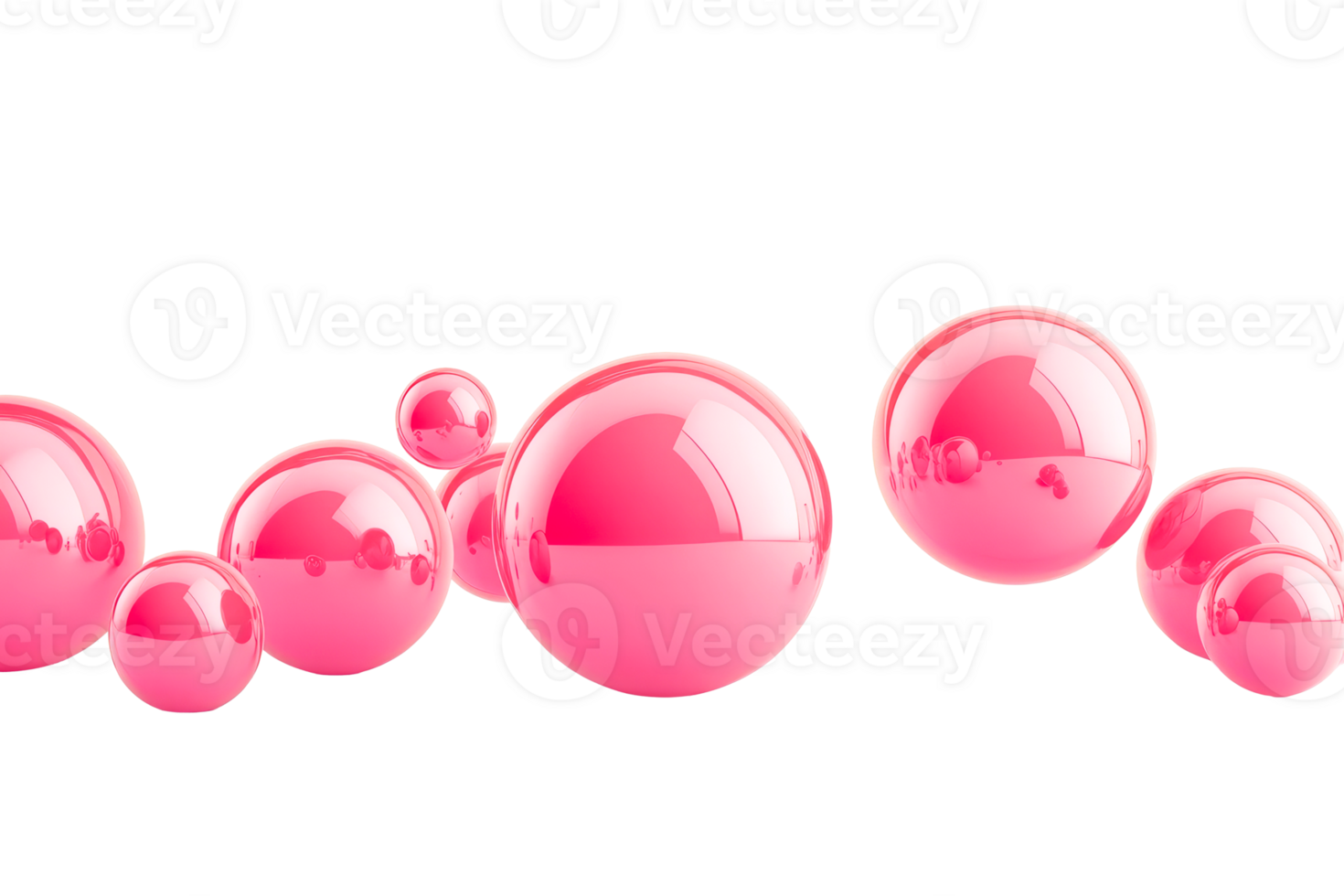 Pink spheres arranged in a seamless pattern png