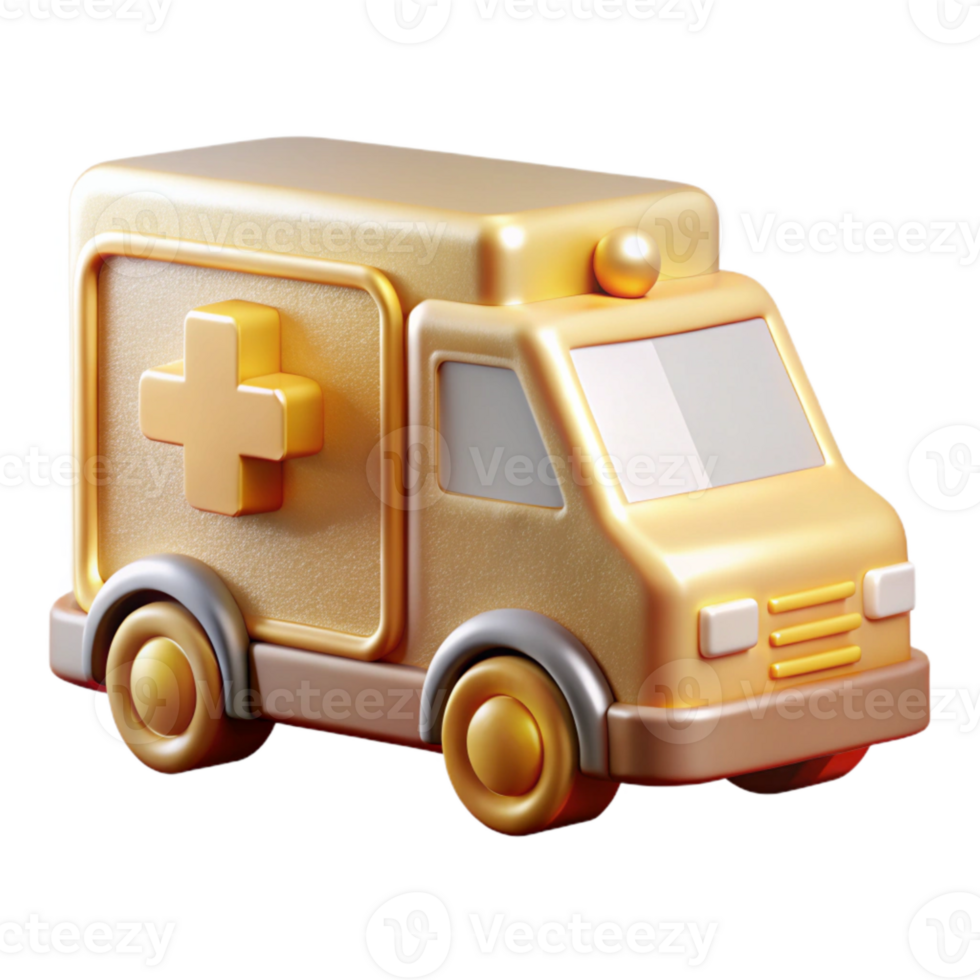 magnificent classic Ambulance Icon Emergency Vehicle Isolated for Medical Transport high resolution png