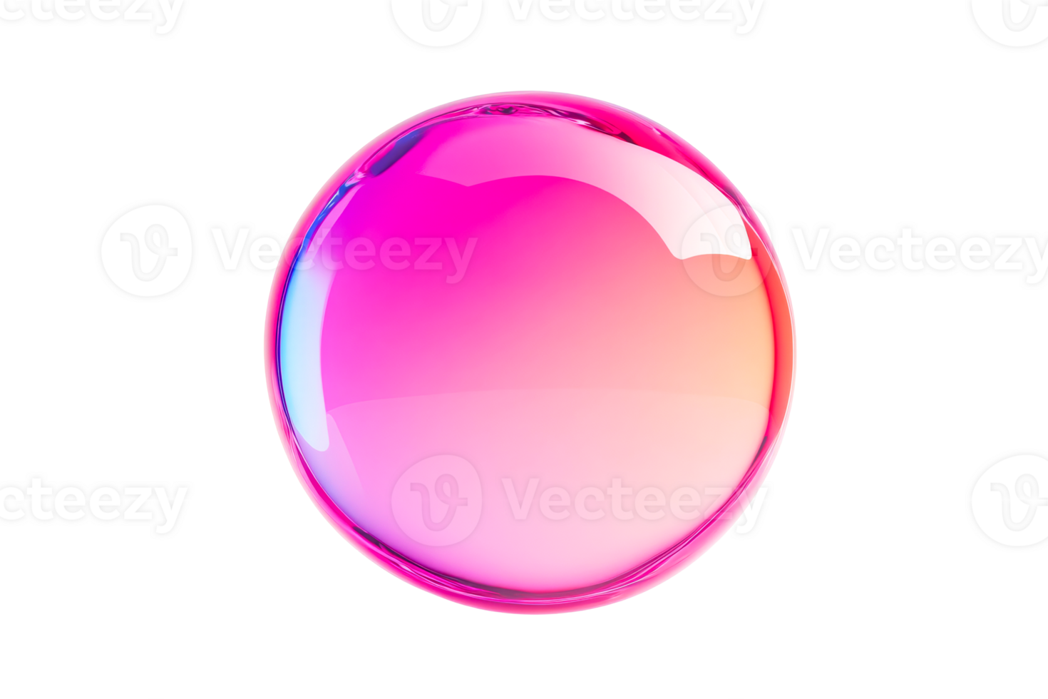 Gradient bubble seen from above png