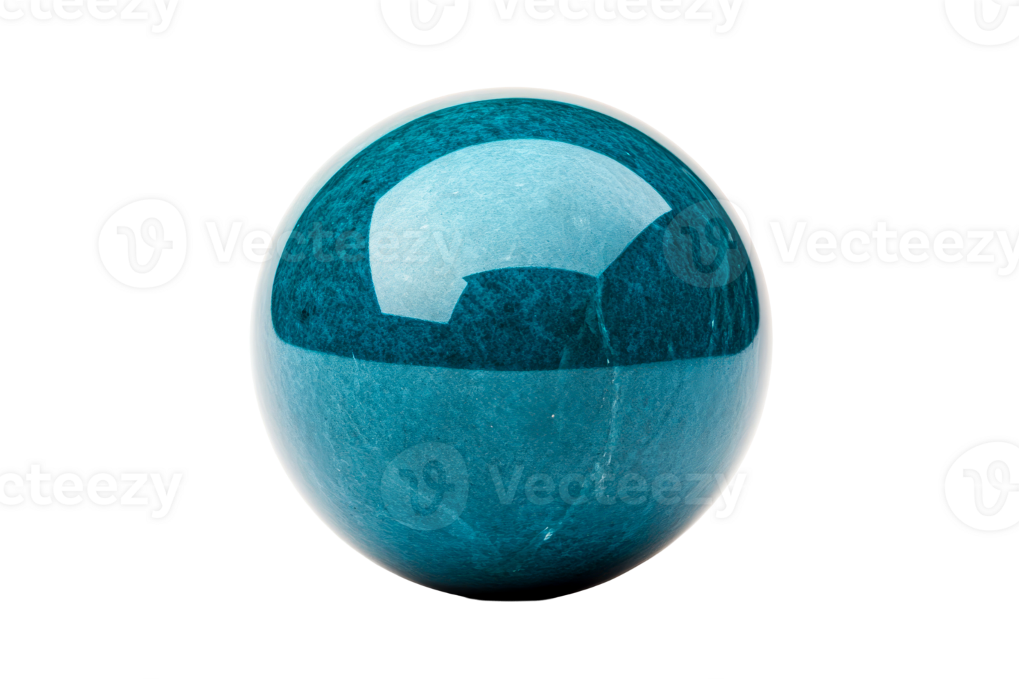 Blue decorative sphere with a glossy finish png