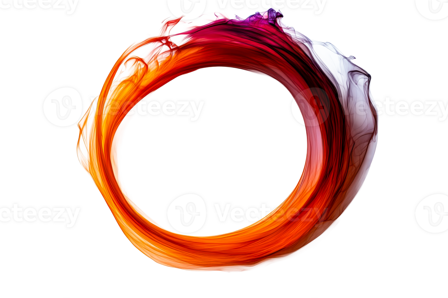 Colorful swirl circle, transparent bg png