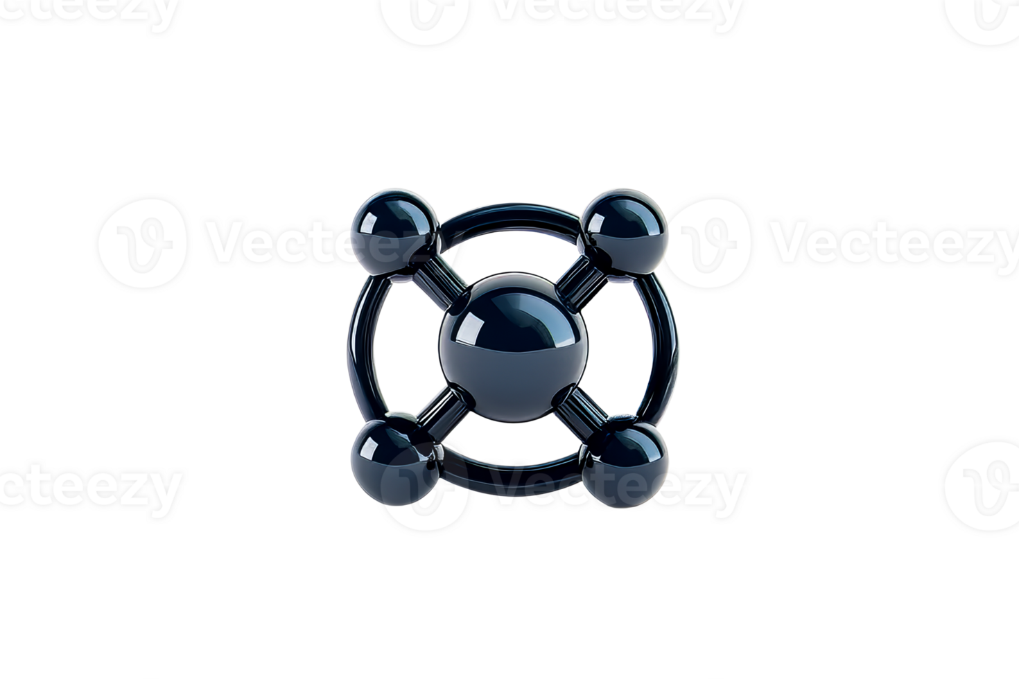 Molecular model with a transparent background png