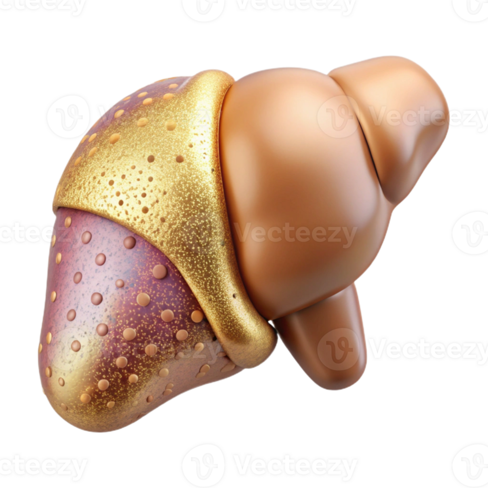 vibrant abstract Anatomical Liver Illustration Transparent for Hepatology Design original png