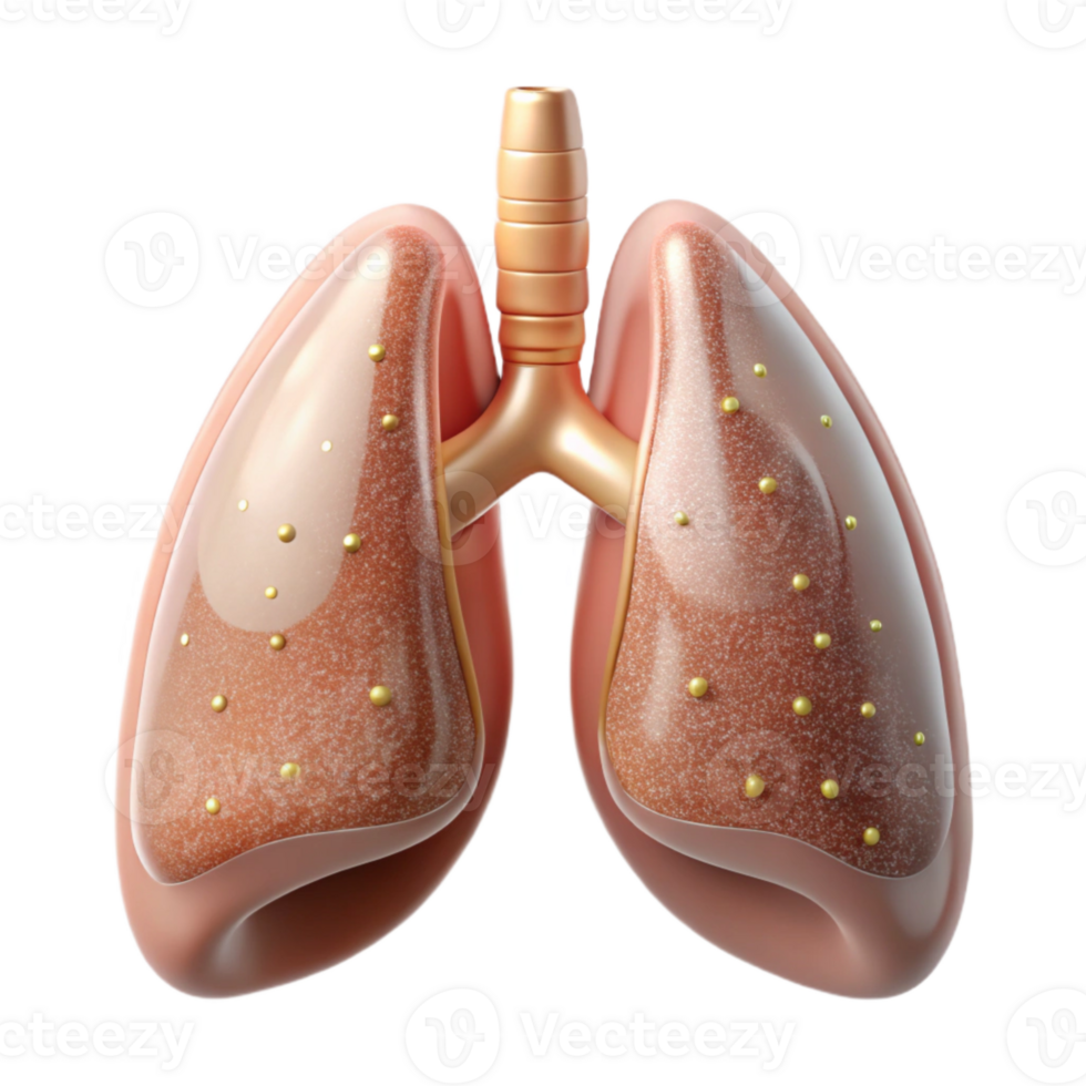 stunning creative Anatomical Lung Illustration Transparent for Respiratory Studies high resolution png