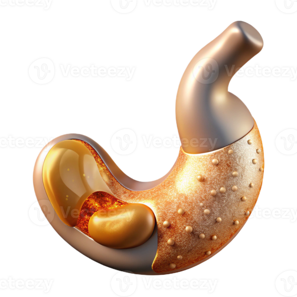 dramatic creative Anatomical Stomach Illustration Isolated for Digestive Health png