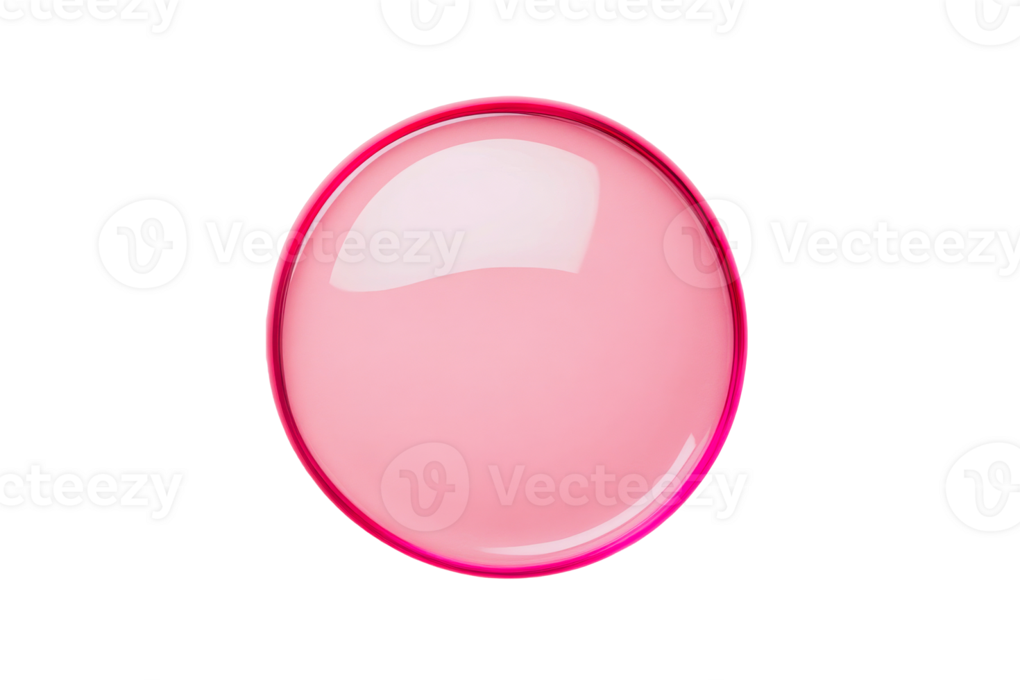Pink circular object with smooth surface and shine png