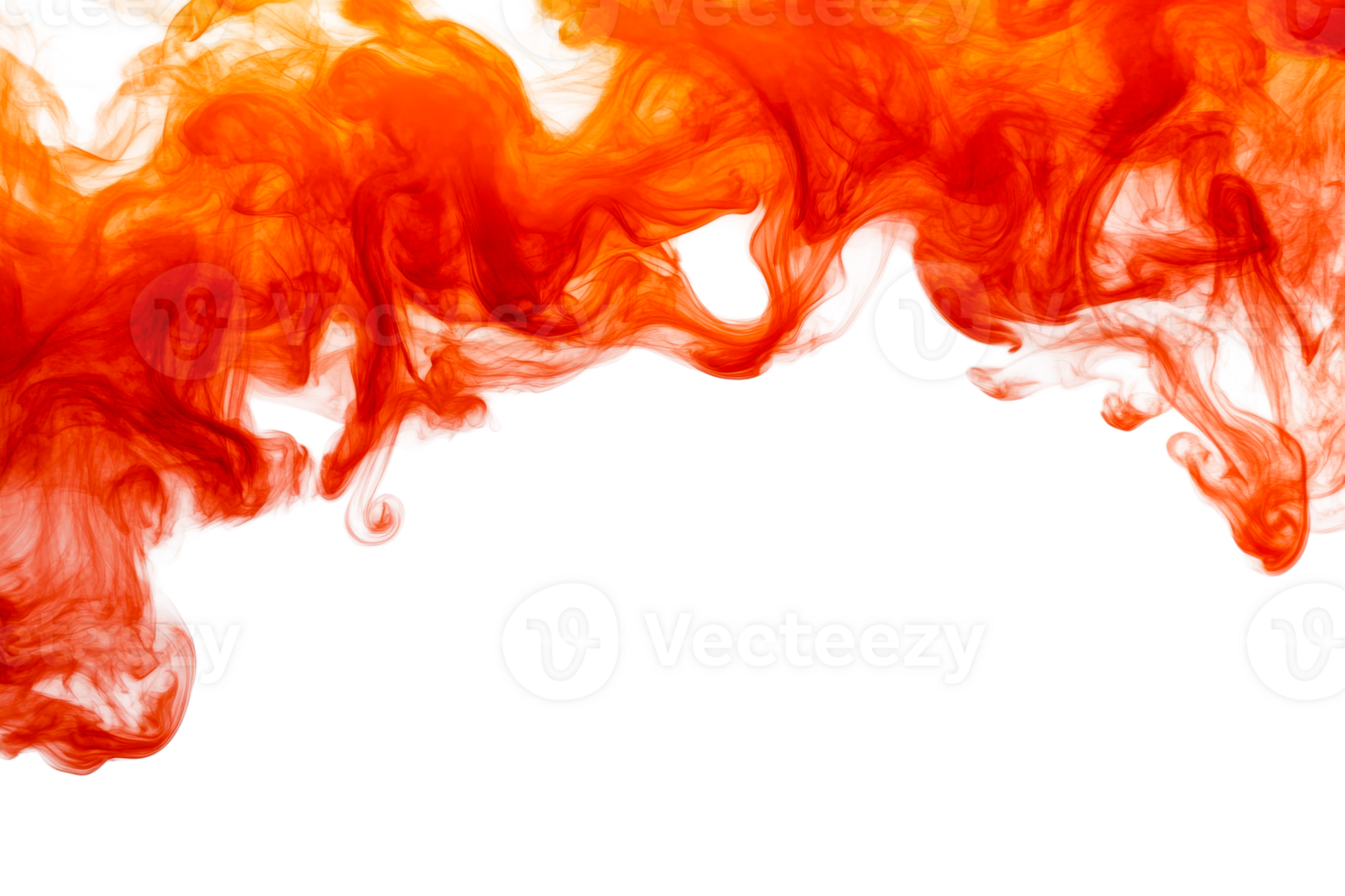 Orange swirl on a clear background png
