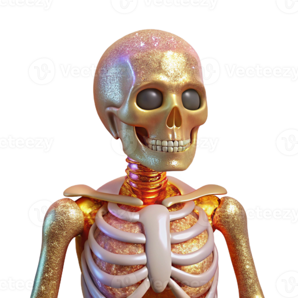 impressive rustic Anatomy Skeleton Human Body Isolated Cutout for Medical Study detailed png