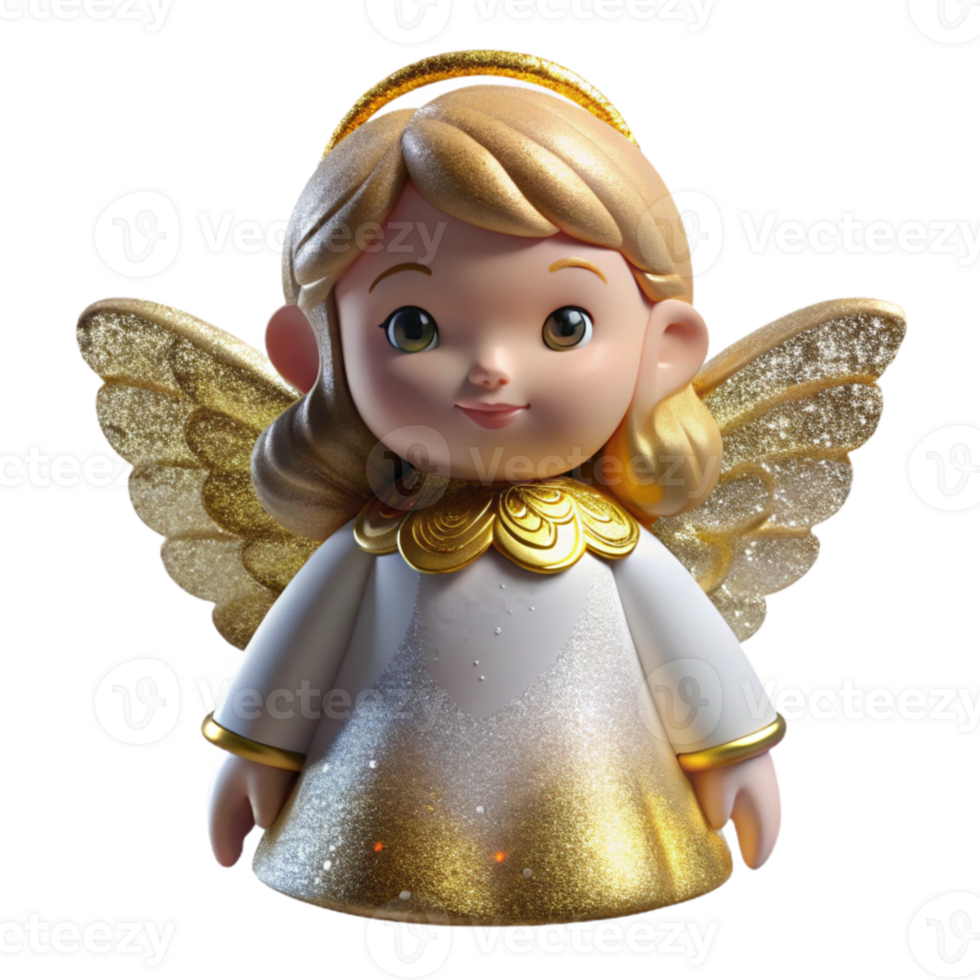 elegant creative Angel Figure Festive Decoration Isolated detailed png