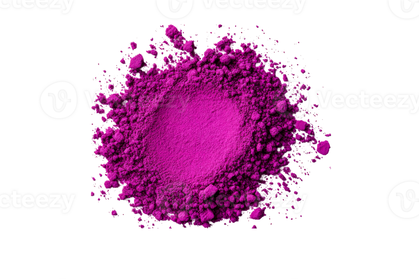 Bright magenta powder on a transparent background png