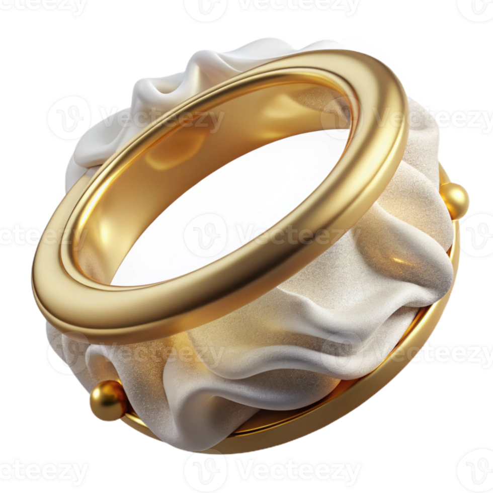 elegant contemporary Angel Halo Gold Circular Decoration Transparent exclusive png
