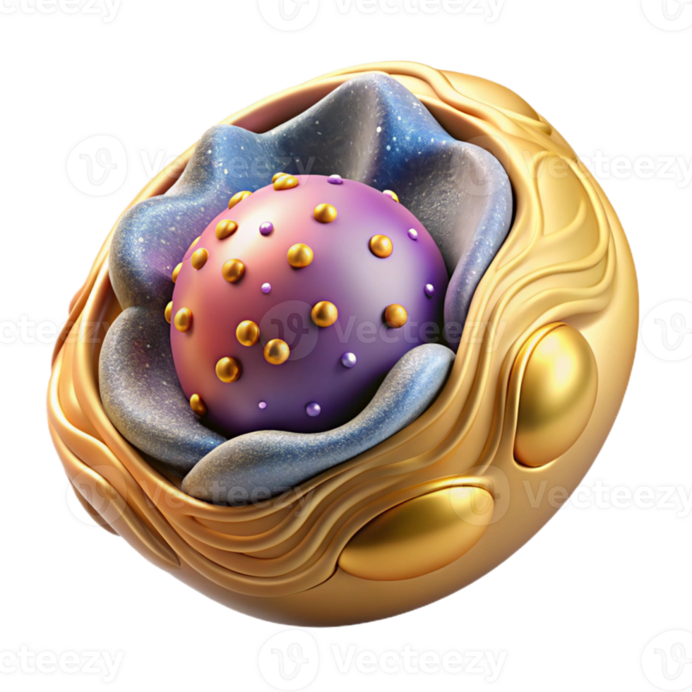 extraordinary contemporary Animal Cell Structure Biology Illustration Isolated for Educational Purposes professional png