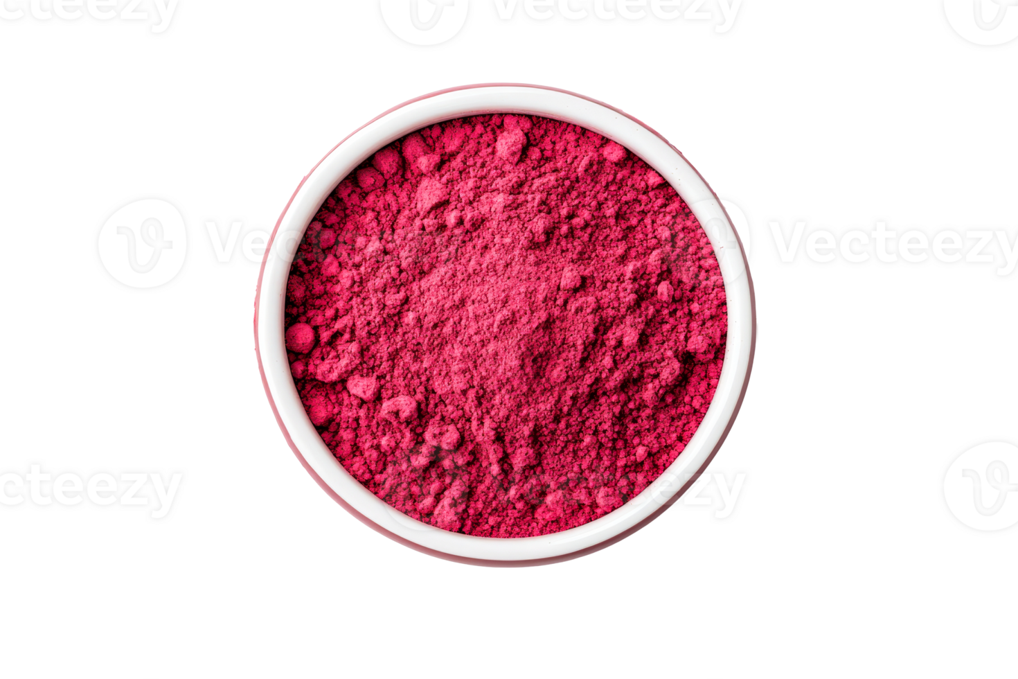 Vibrant pink powder in a bowl for art and crafts png