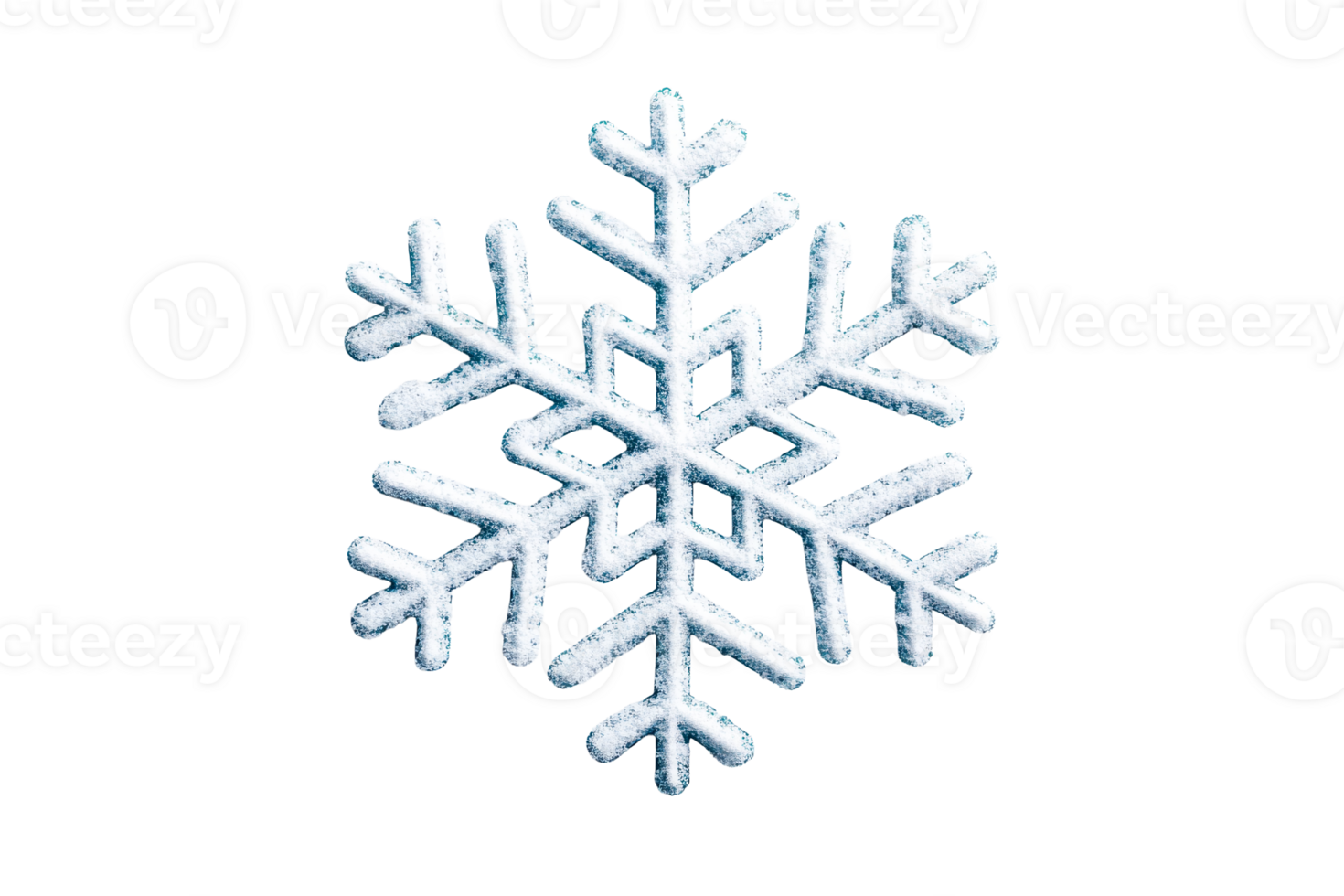 Transparent background snowflake design png
