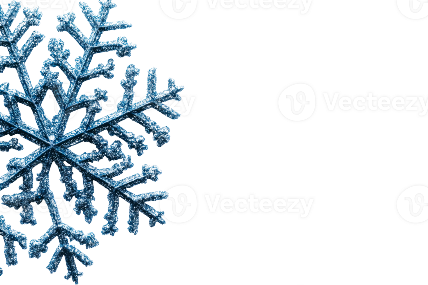 Transparent snowflake for winter themes png