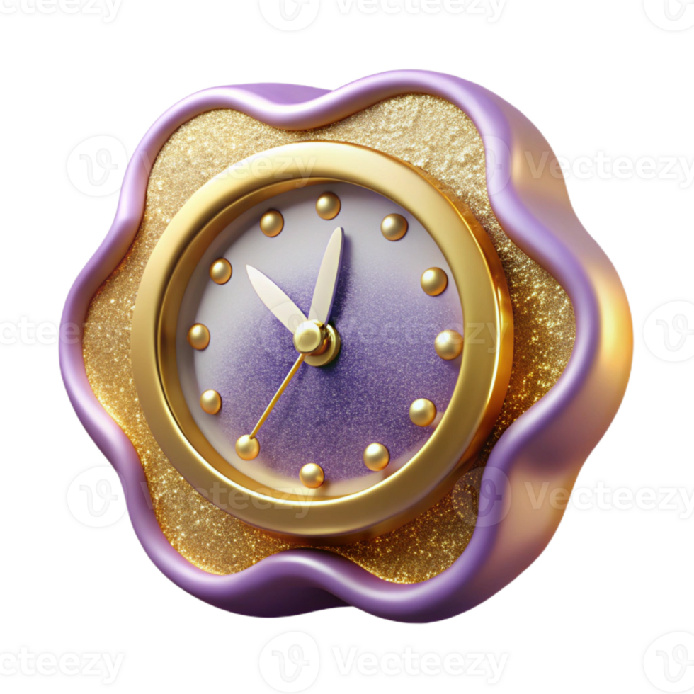 vibrant classic Anniversary Clock Time Symbol Isolated high quality png