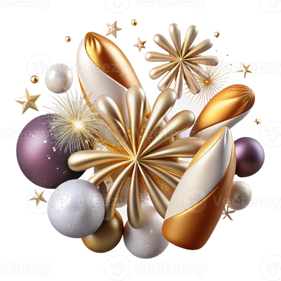serene vintage Anniversary Fireworks Display Transparent for Celebrations detailed png