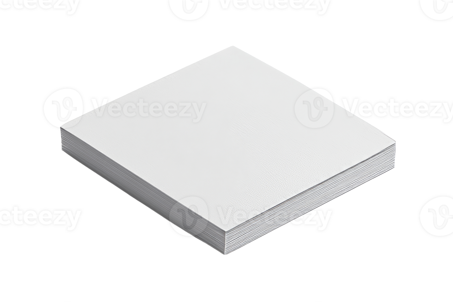 Stack of blank sheets on a transparent background png