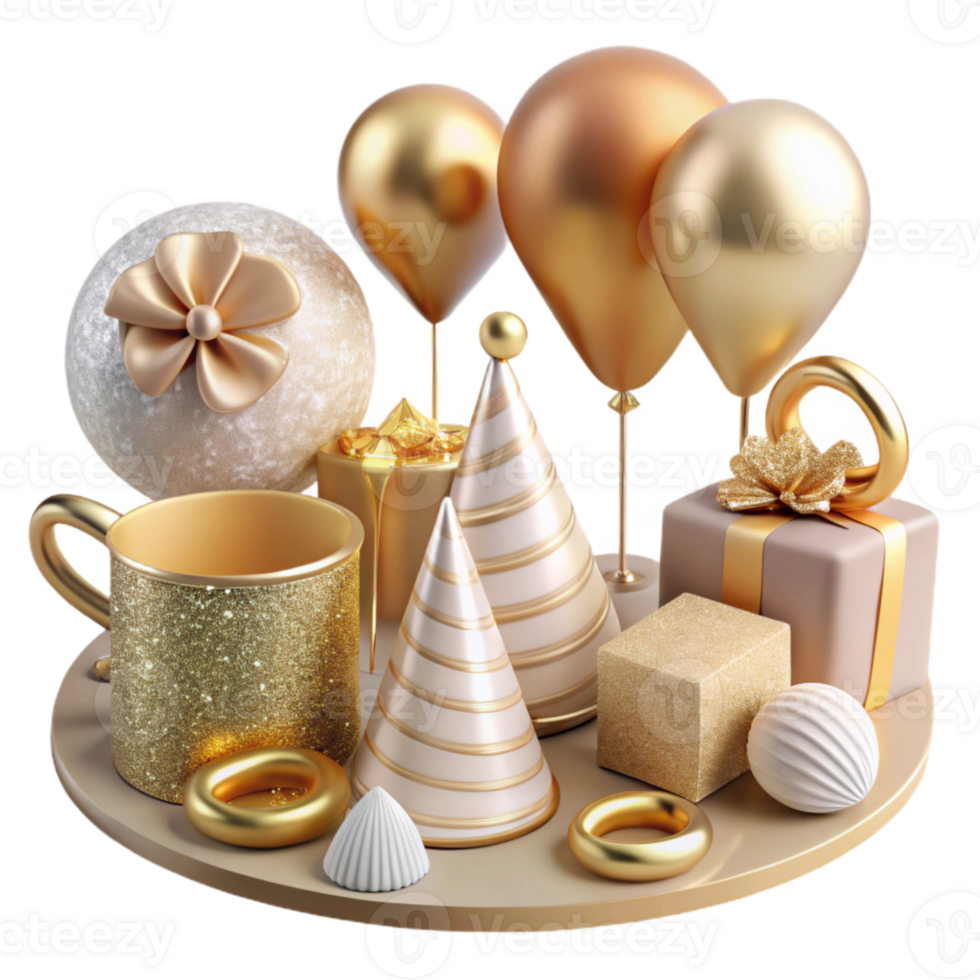 magnificent creative Anniversary Party Supplies Festive Set Cutout original png