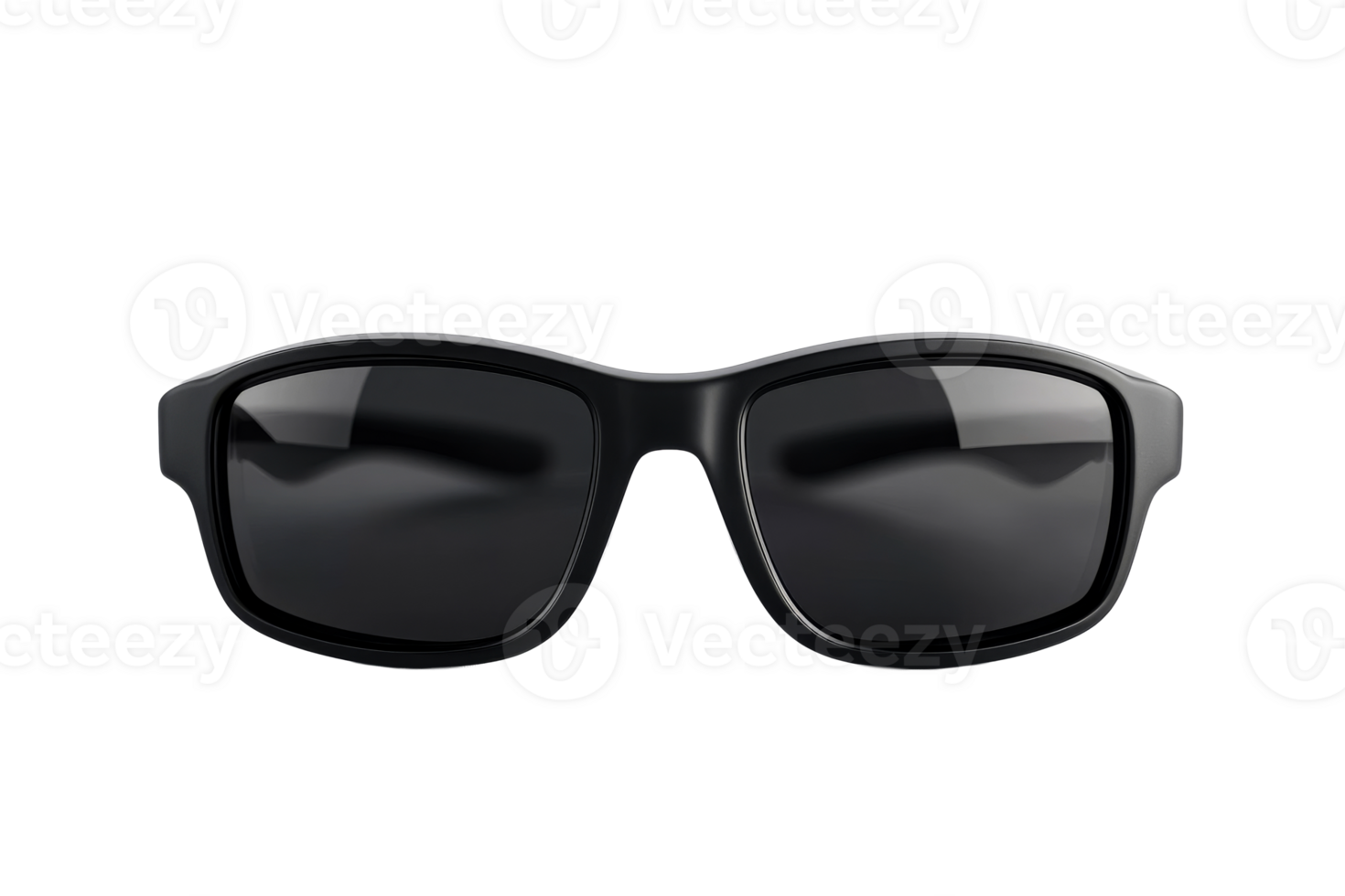 Stylish Black Sunglasses for Sun Protection, cut out transparent png