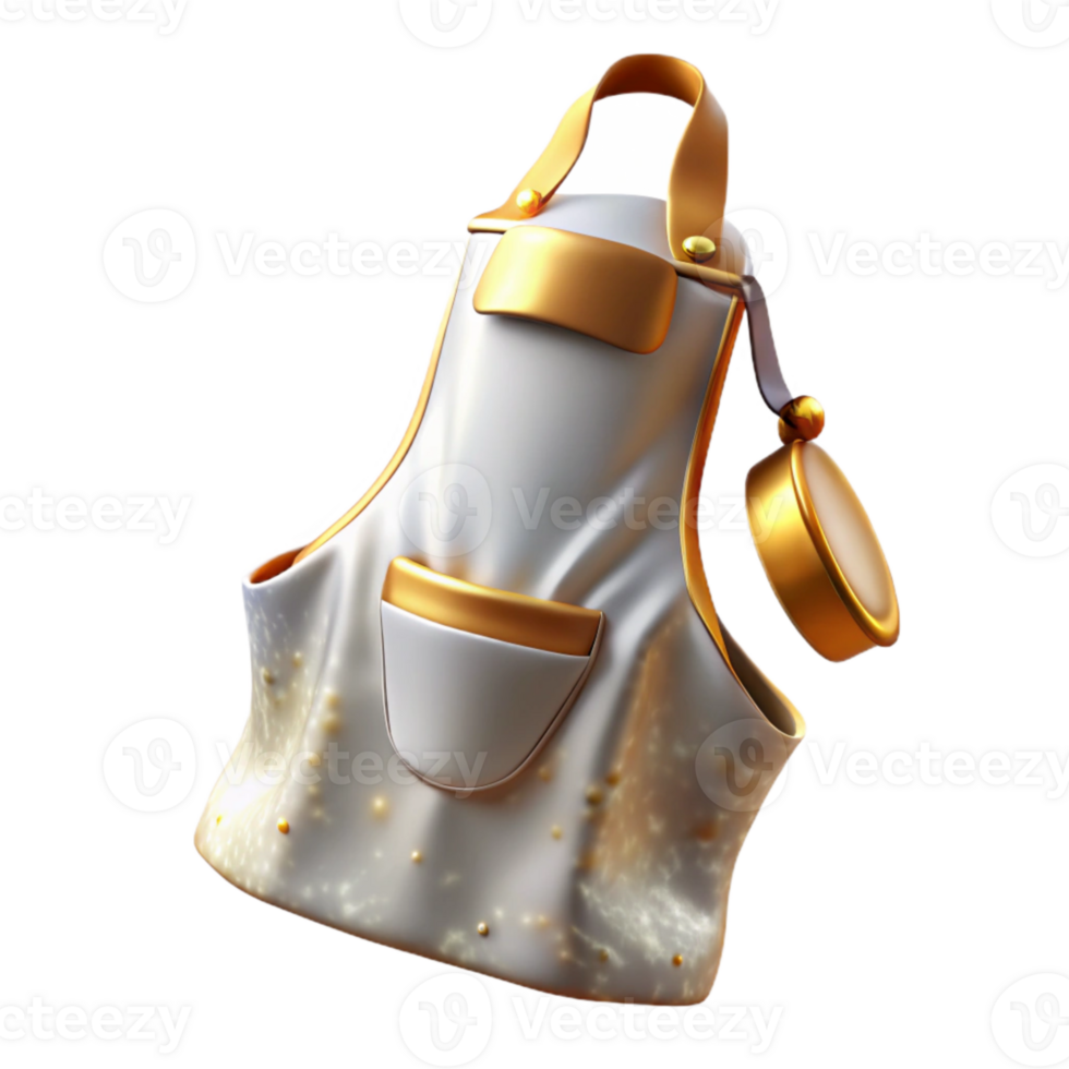 magnificent modern Apron Chef Uniform White Isolated Culinary Apparel exclusive png